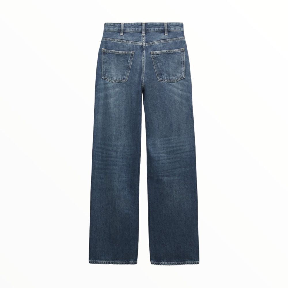 ZARA | Wash Blue | THE HIGH WAIST STRAIGHT LEG ZW JEANS - Picture 3 of 9
